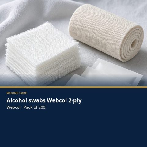 Alcohol swabs Webcol 2-ply