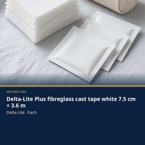 Delta-Lite Plus fibreglass cast tape white 7.5 cm × 3.6 m