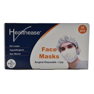 Surgical face mask ear-loop 3-ply