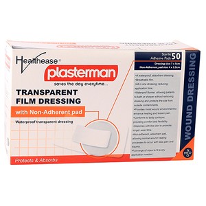 Transparent film dressing with pad 7×5 cm Healthease