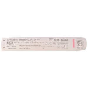 IV cannula Jelco radiopaque 20G pink