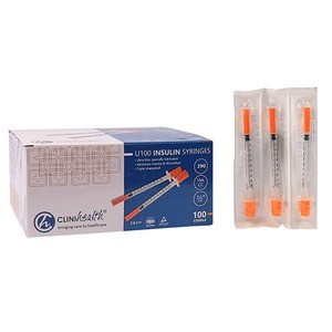 Clinihealth 1 ml insulin syringe with 29G needle
