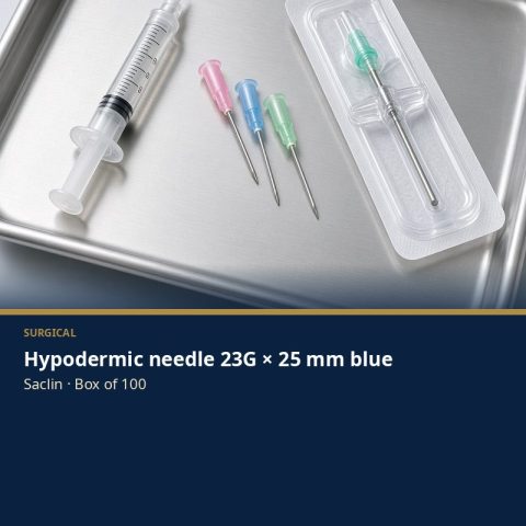 Hypodermic needle 23G × 25 mm blue