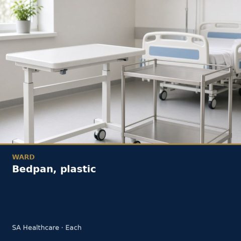 Bedpan, plastic