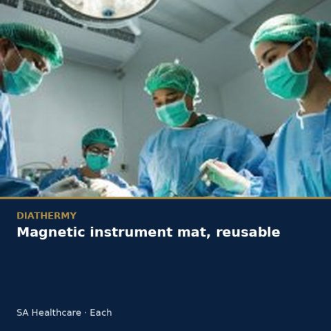 Magnetic instrument mat, reusable