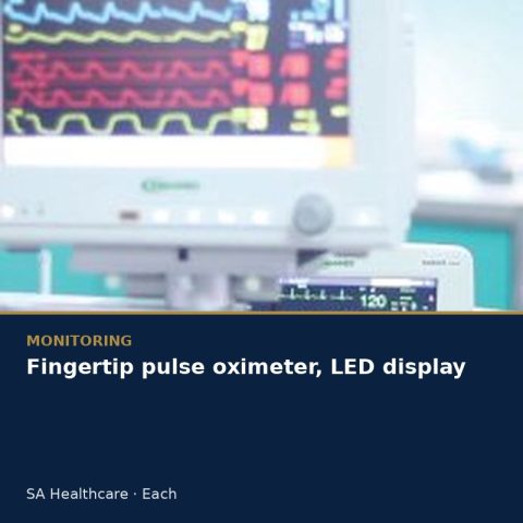 Fingertip pulse oximeter, LED display