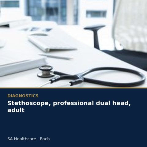 Stethoscope, professional dual head, adult