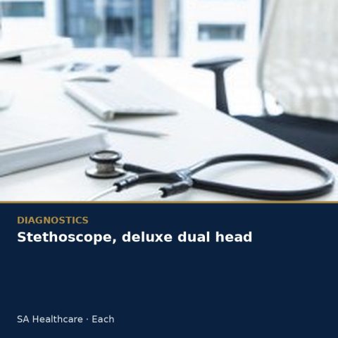 Stethoscope, deluxe dual head