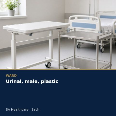 Urinal, male, plastic