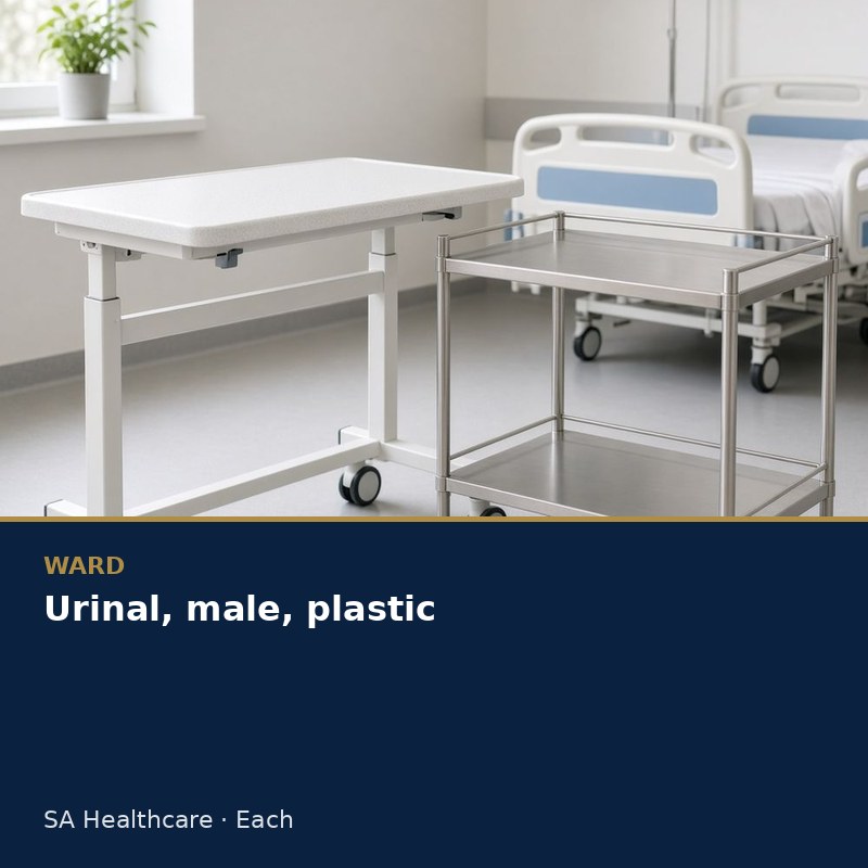 Urinal, male, plastic